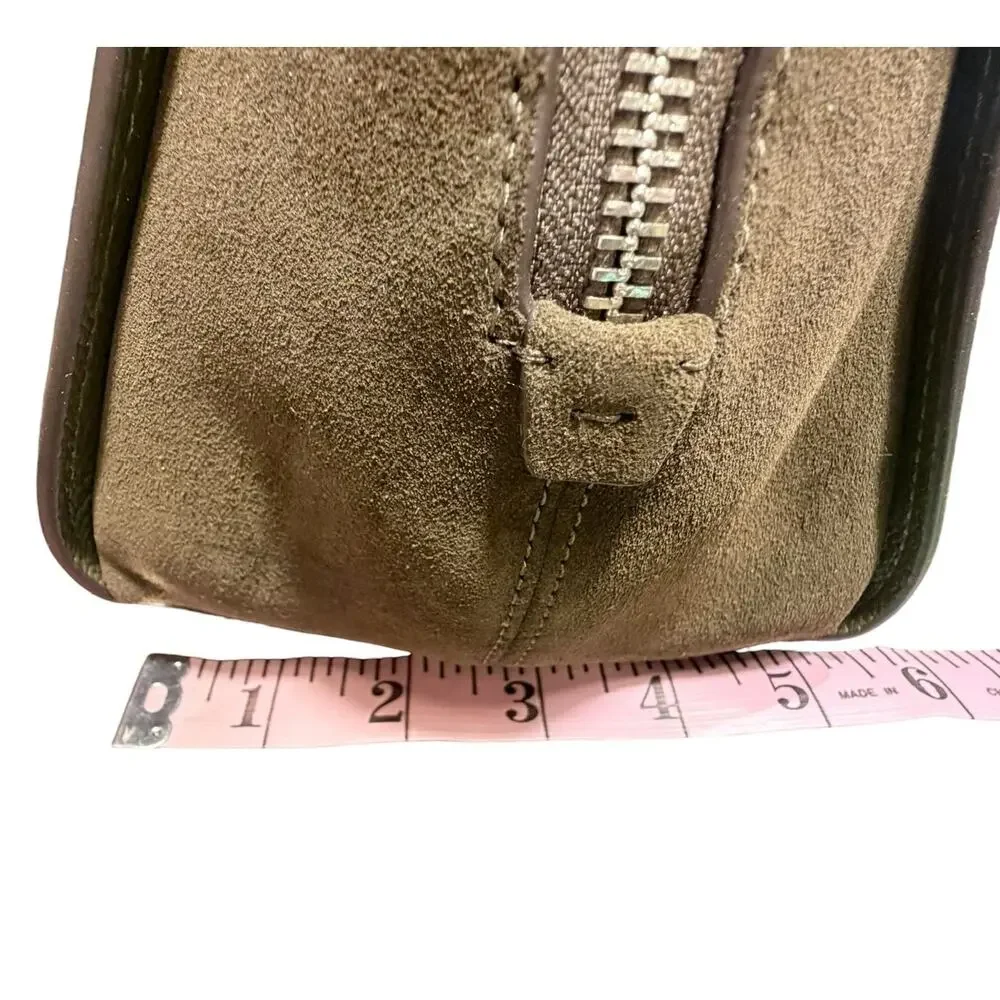Kate Spade New York Do It All Pebble Leather Suede Carryall Tote Seaweed Green